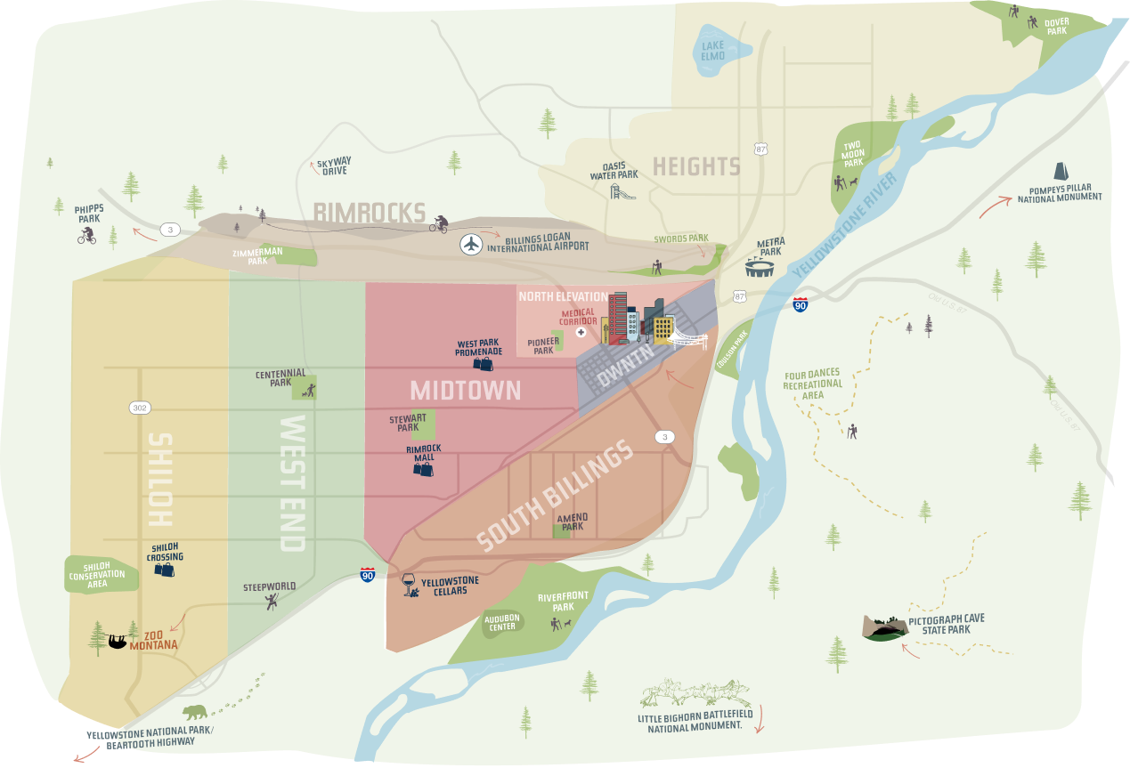 Billings Neighborhoods Map