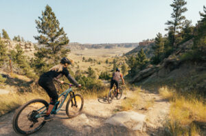 Biking the trails