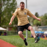 A long jump participant in the 2025 Special Olympics Montana State Summer Games.