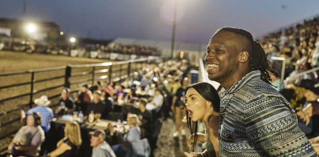 Watching rodeo