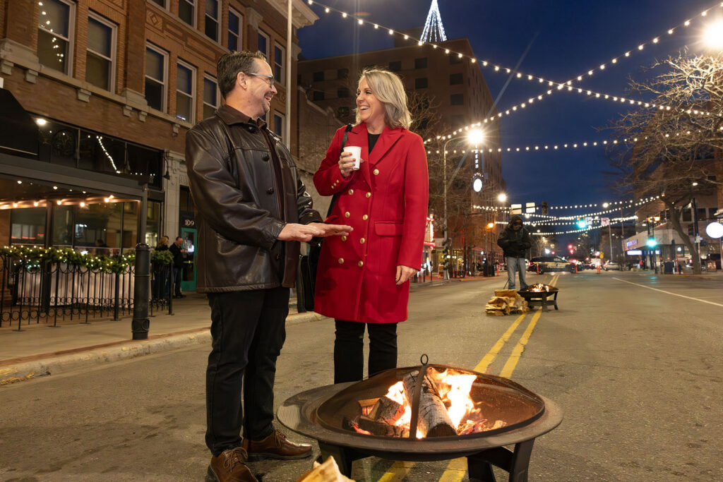 Holiday Stroll Couple