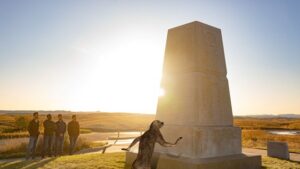 Winston the Sloth at Little Bighorn Battlefield National Monument