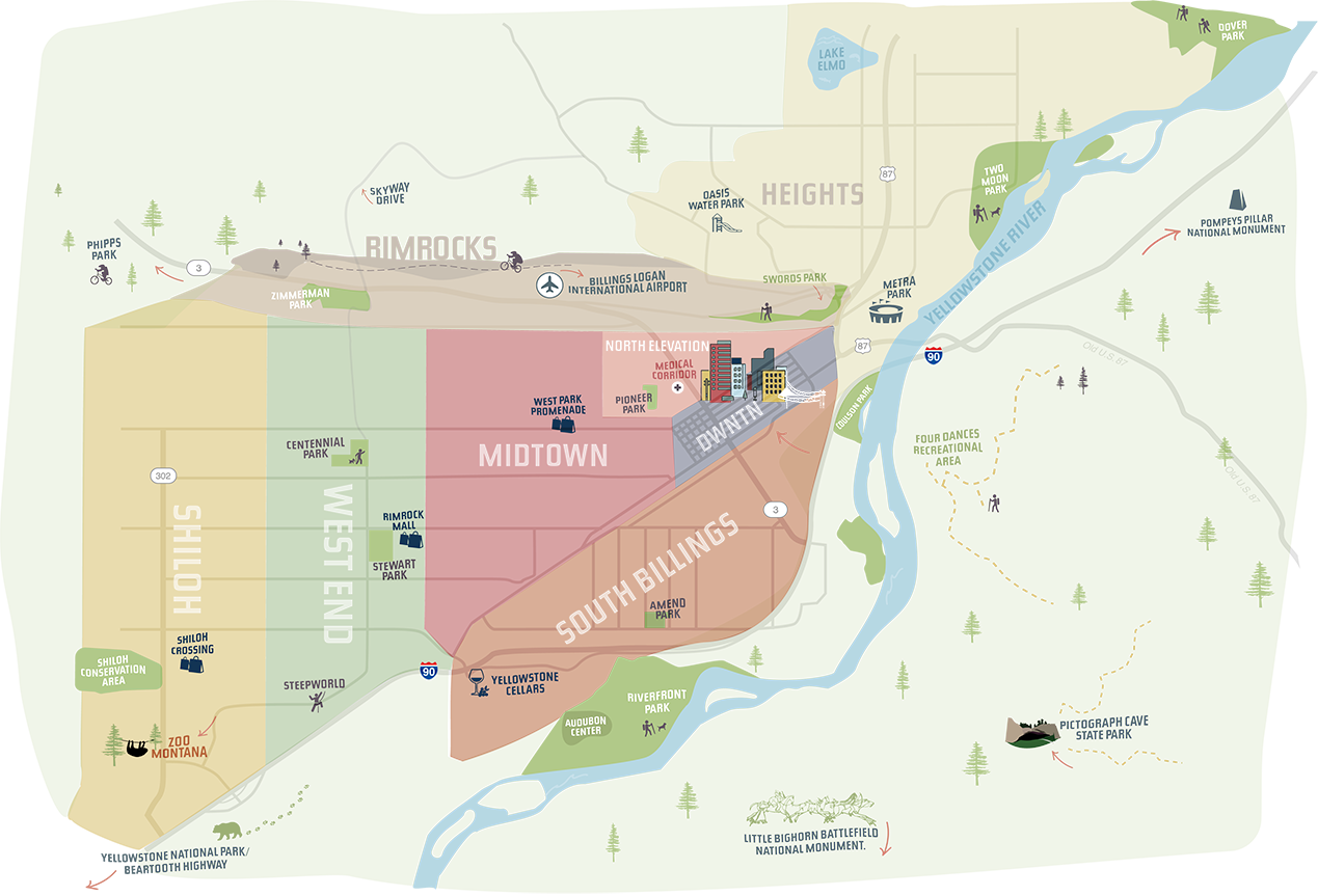 Billings Neighborhoods Map