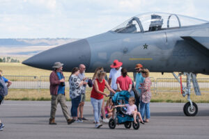 Attendees at the Airshow
