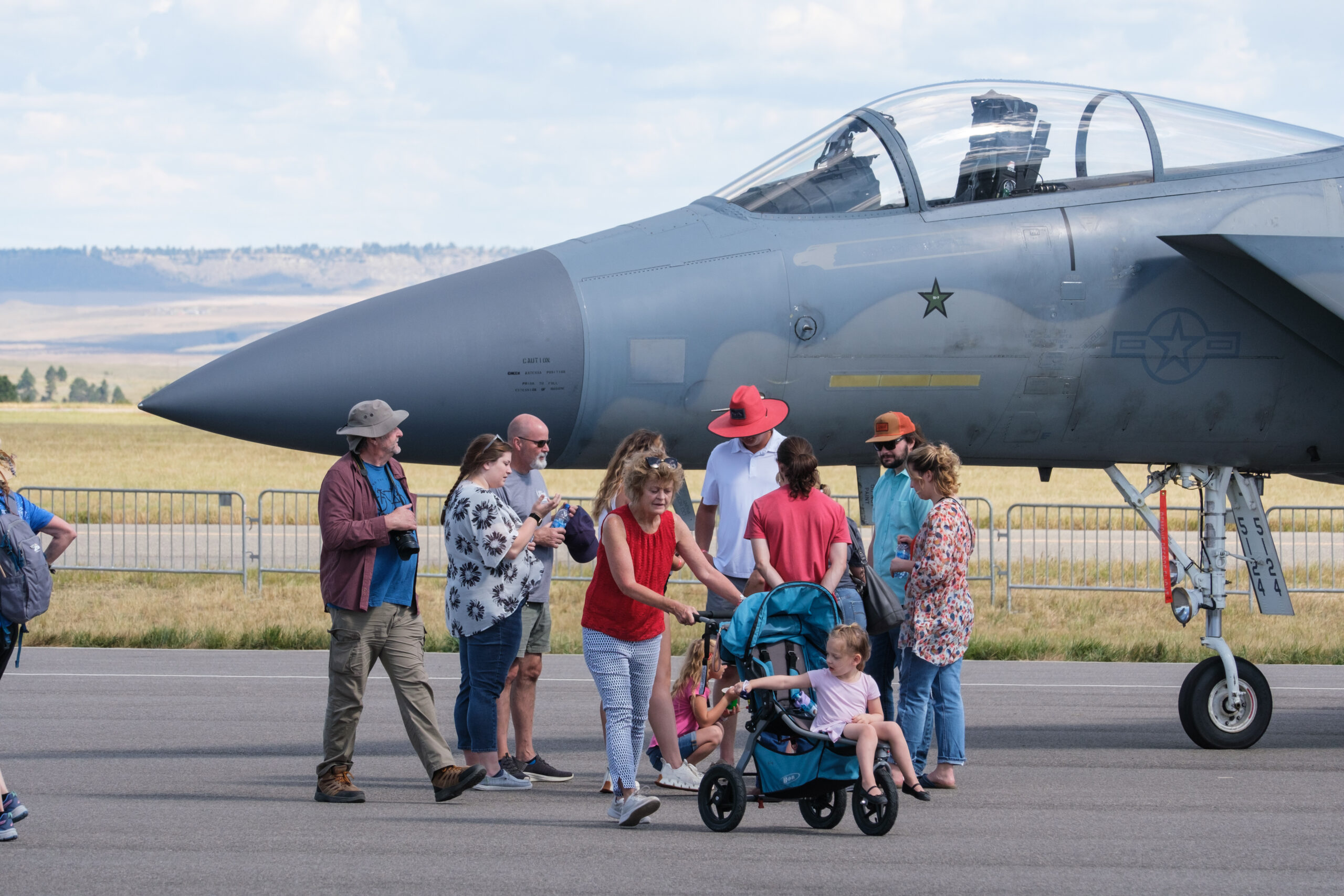 Attendees at the Airshow